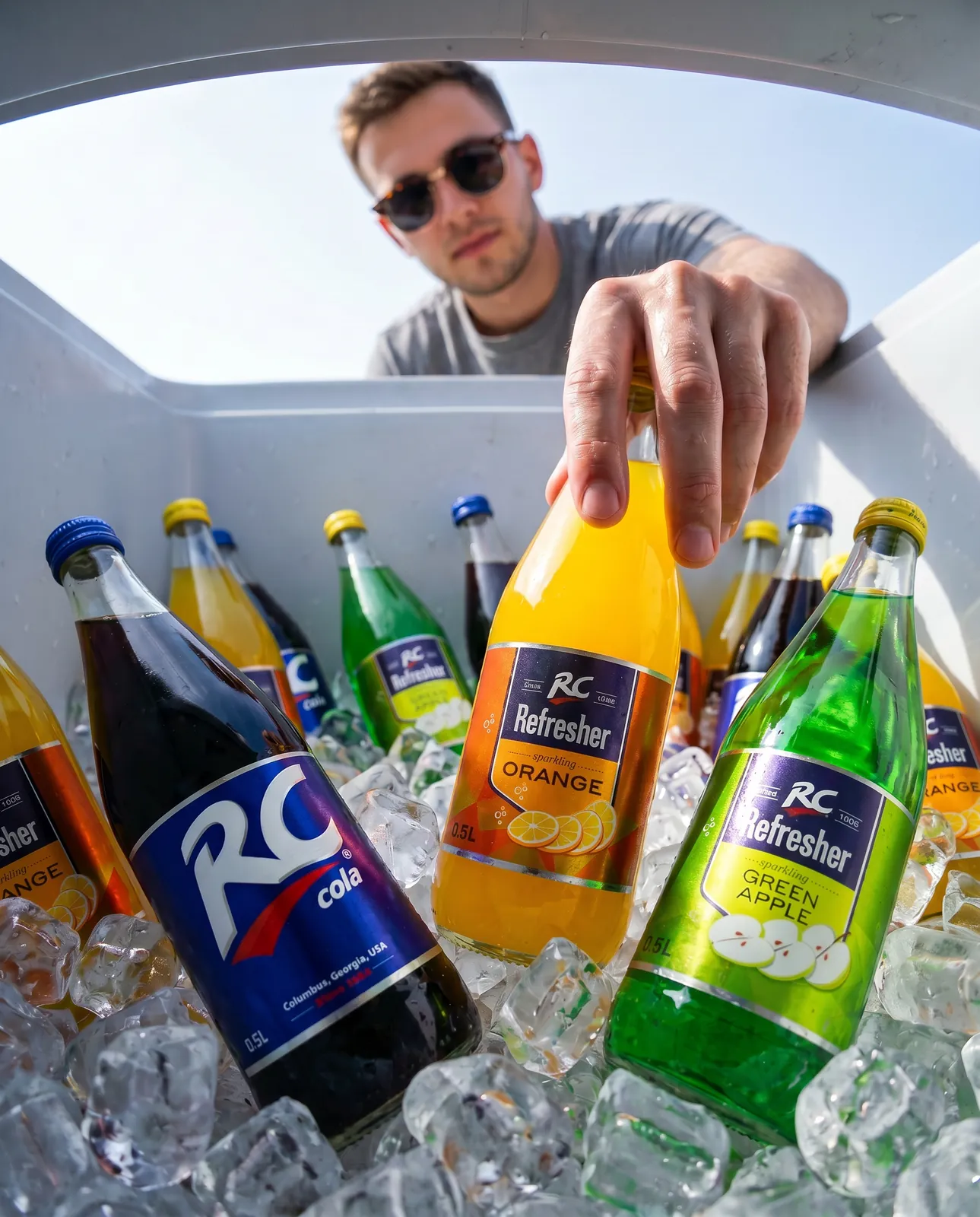 Постер RC Cola с бутылкой